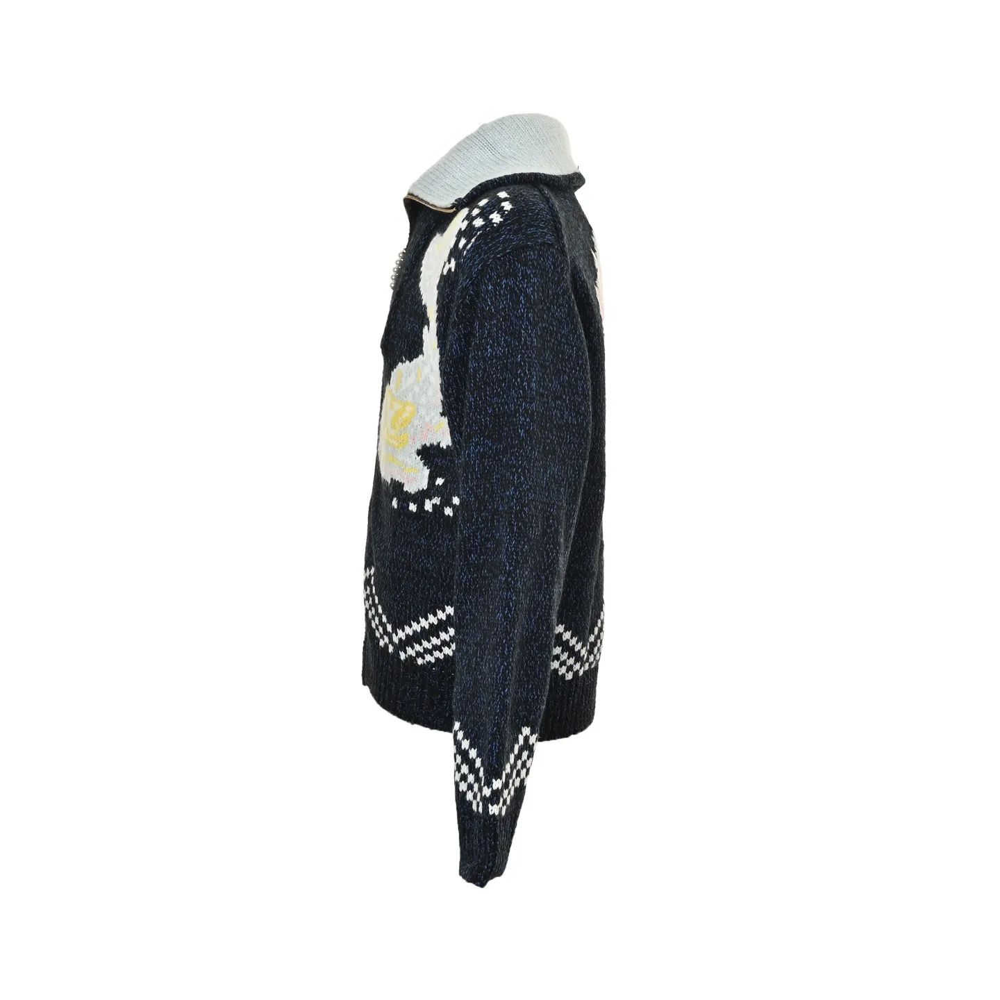 Louis Vuitton/Louis Vuitton 25Fw Nigo joint Pisces knitted jacket